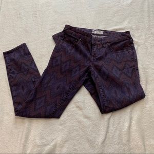 Purple/blue/black/red free people jeans